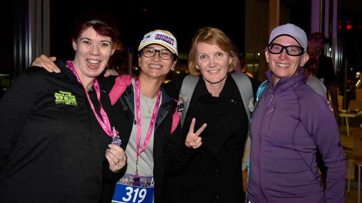 Group of female Brisbane Vertical Night Sprint participants